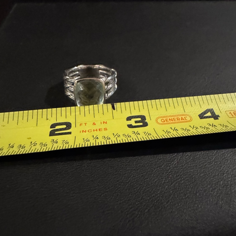 Peter Thomas Roth Sterling Silver and Prasiolite Ring - Picture 5 of 8